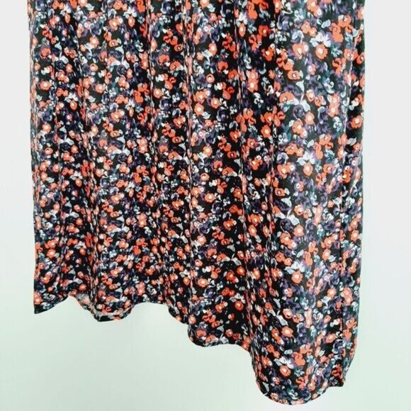 JOE FRESH Sleeveless Scoop Neck Mini Dress Ditsy Floral Print Sz L - Picture 9 of 15